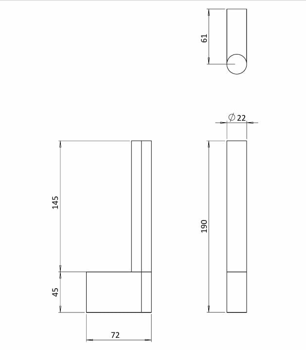 Crosswater Toilet Roll Holder Crosswater MPRO Spare Toilet Roll Holder