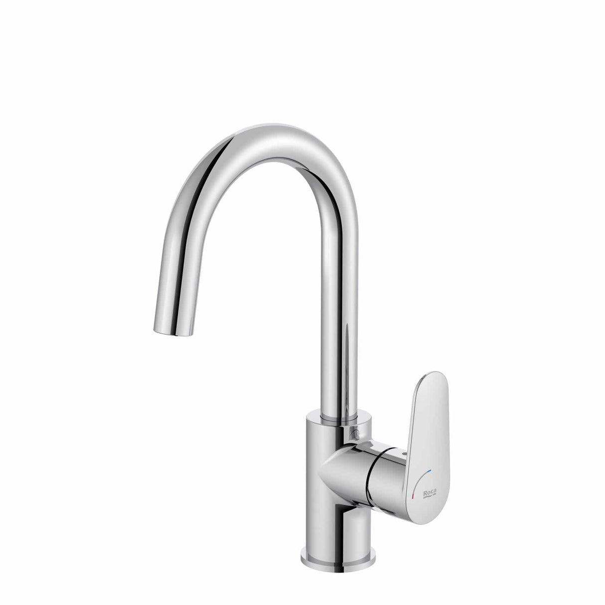 Roca Mono Basin Tap Roca Victoria Plus Cold Start Basin Mixer Tap with Side Handle and Click Clack Waste