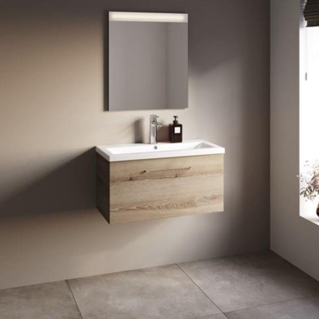 Aquarius Wall Mounted Vanity Unit Aquarius Vault Single Drawer Vanity Unit with 1 Tap Hole Basin