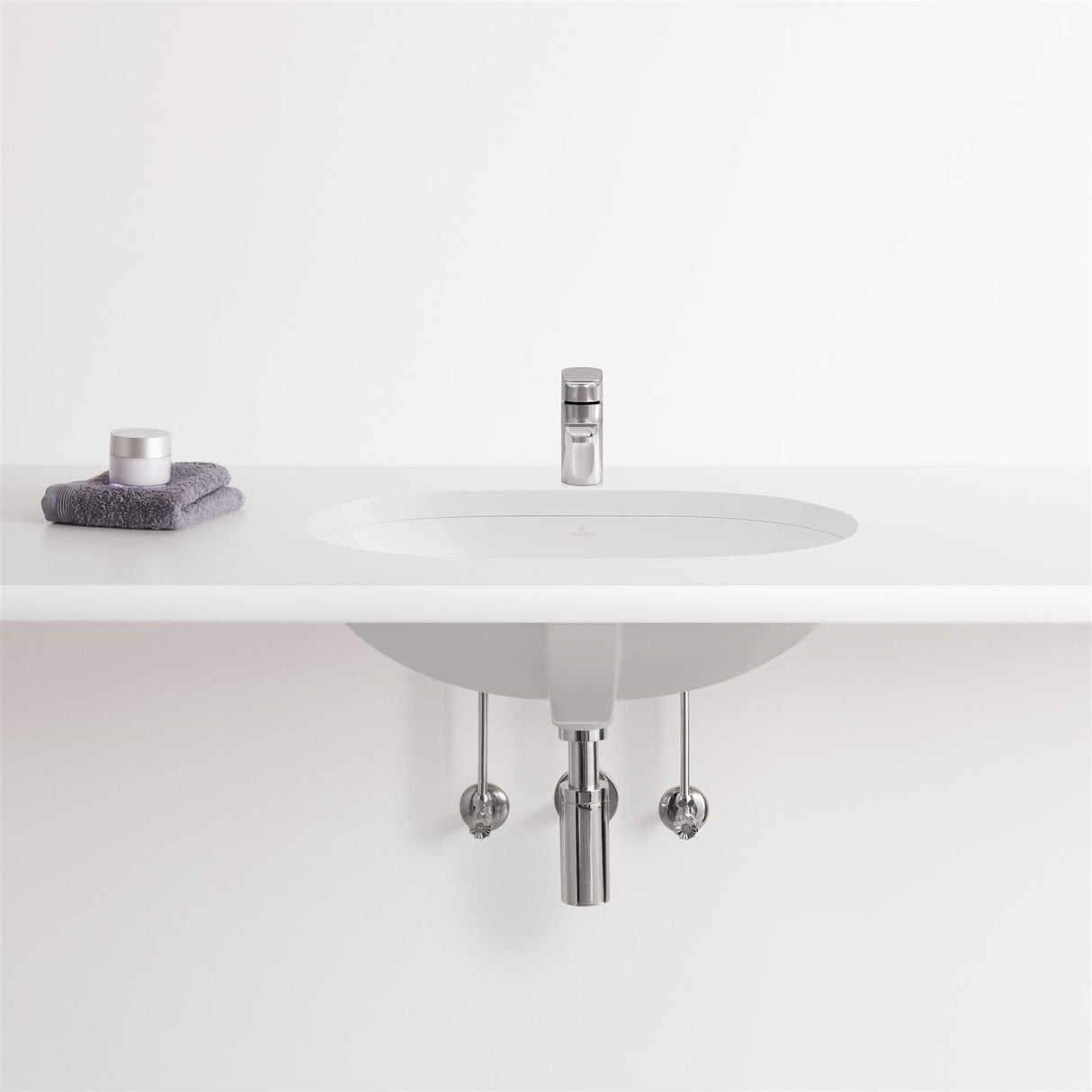 Villeroy & Boch Undercounter Basin Villeroy & Boch O.Novo 600mm Undercounter Basin with Overflow in White Alpin