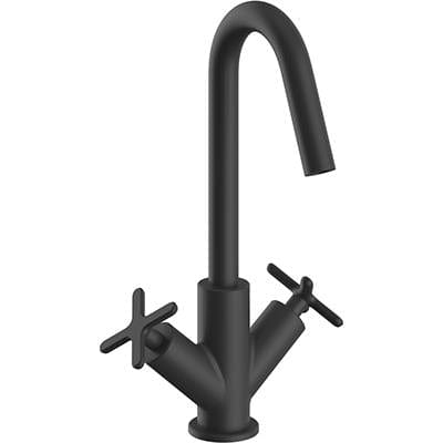 Heritage Mono Basin Tap Matt Black Heritage Salcombe Mono Basin Mixer Tap