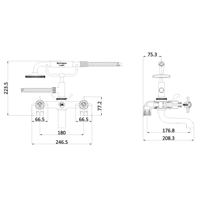 Burlington Bath Shower Mixer Burlington Guild Deck Mounted Bath Shower Mixer