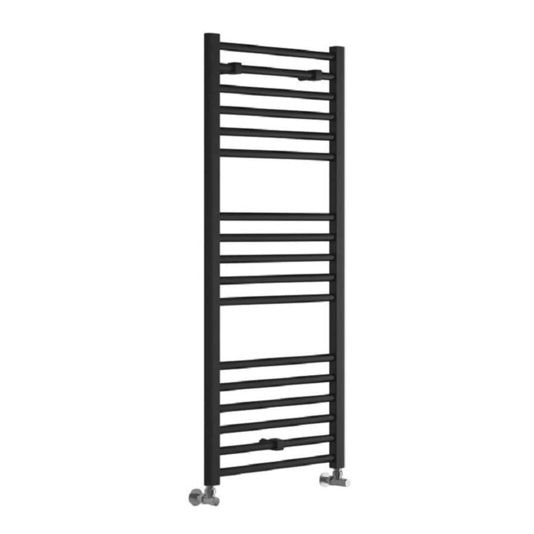 Aquarius Ladder Rail 1200 x 500mm Aquarius Graph High Heat Output Straight Ladder Rail in Anthracite