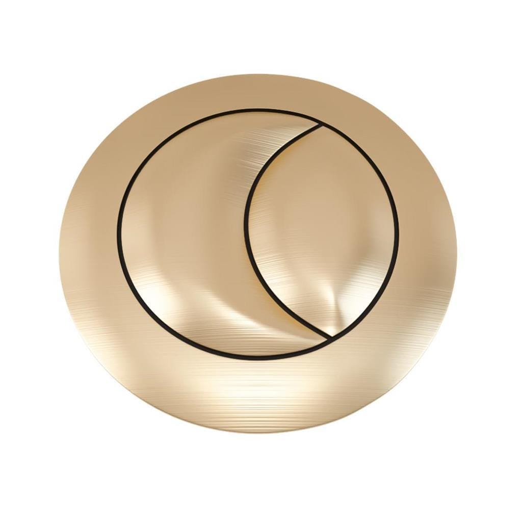 Eastbrook Flush Plate Brushed Brass Eastbrook Cistern Flush Button