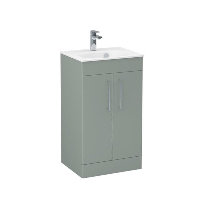 Imex Croma Floor Standing Double Door 500mm Vanity Unit with 1 Tap Hole Basin