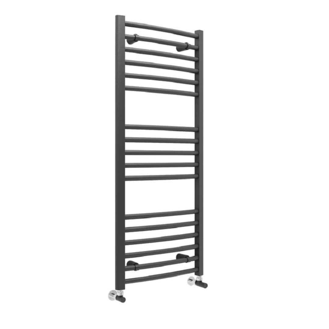 Aquarius Ladder Rail 1200 x 500mm Aquarius Graph High Heat Output Curved Ladder Rail in Anthracite