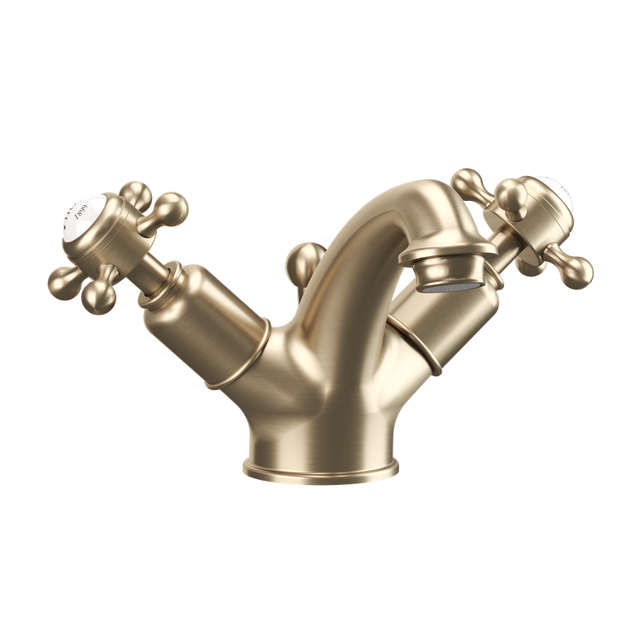 Crosswater Belgravia Crosshead Mono Basin Mixer Tap with Pop-Up Waste