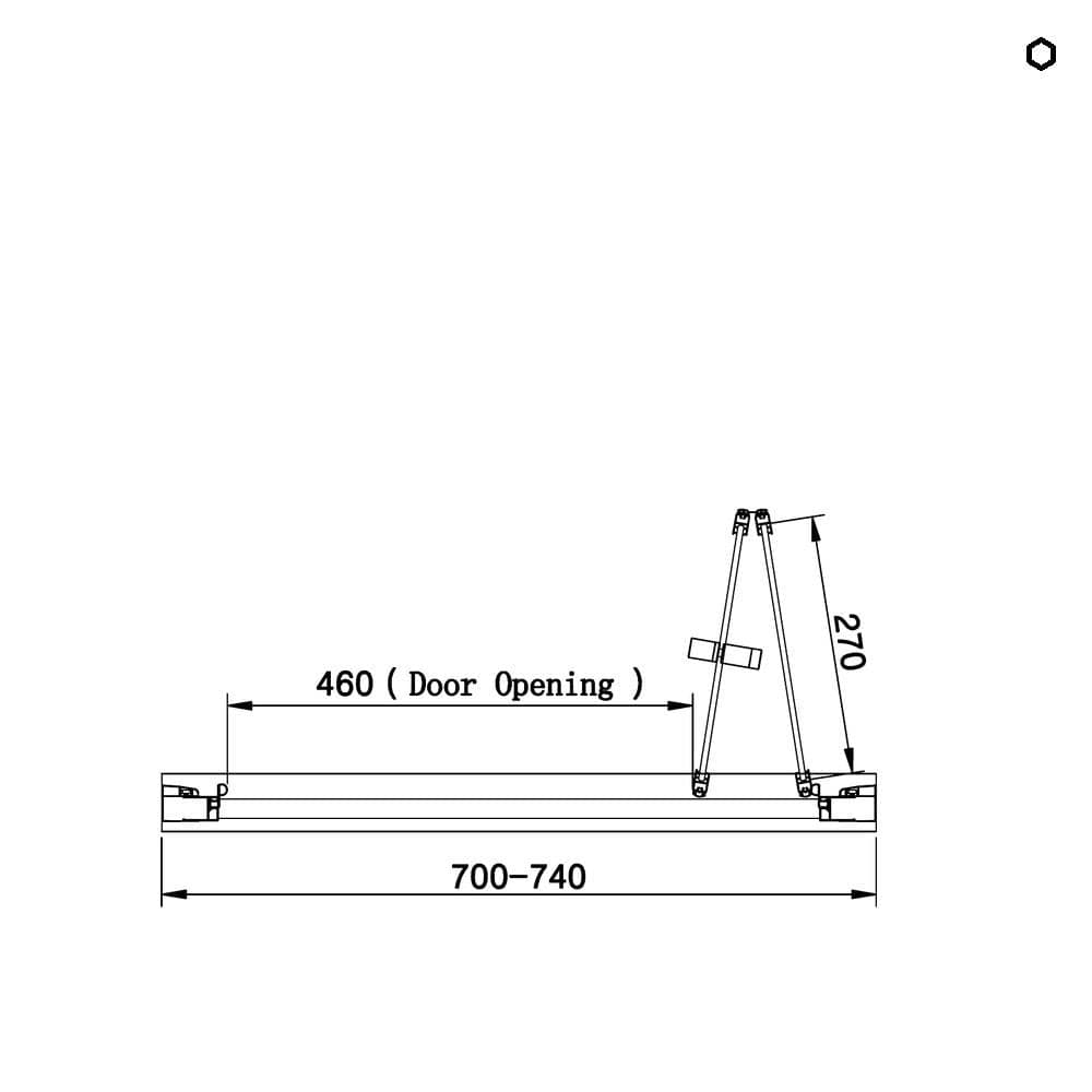 Eastbrook Bi-Fold Shower Door Eastbrook Vantage 2000 Bi-Fold Shower Door