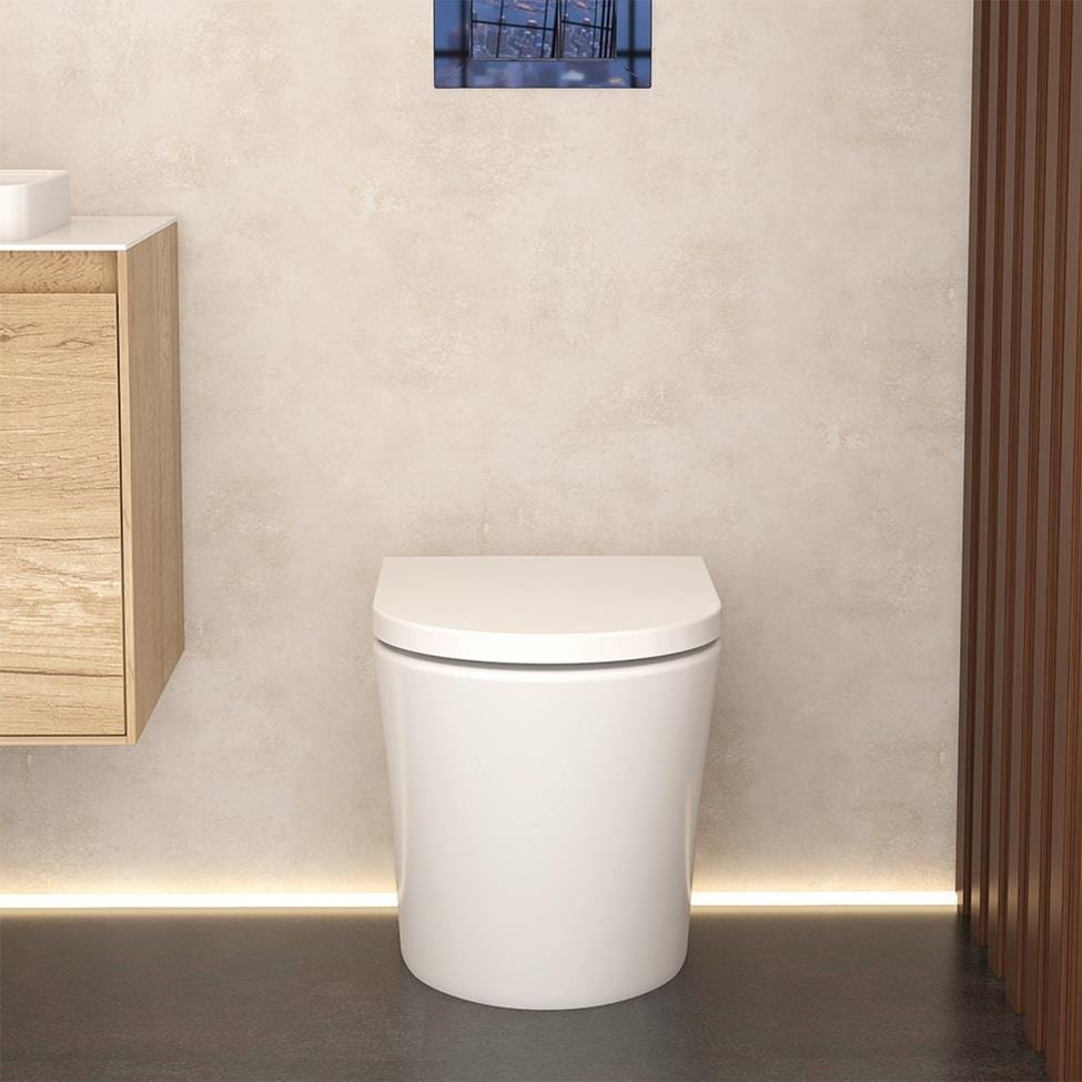 Aquarius Back To Wall Toilet Aquarius KF-Series Rimless Back to Wall Toilet with Soft Close Seat
