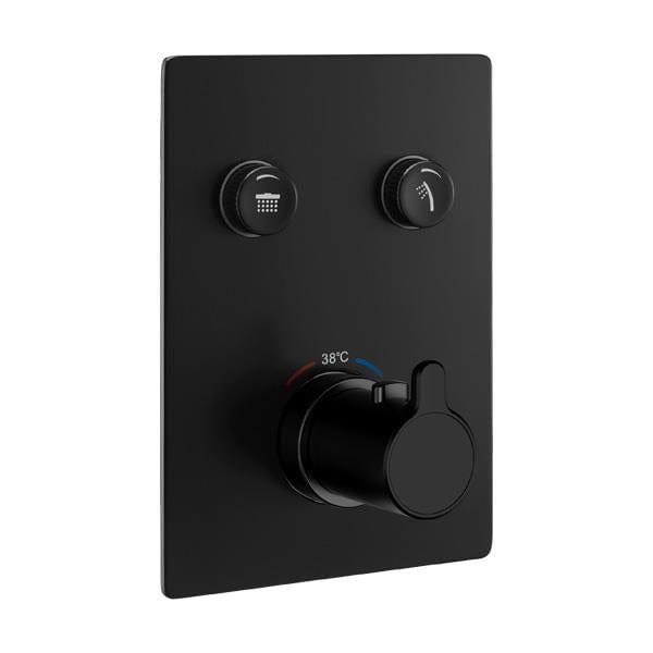 Flova Concealed Shower Valve Flova Moonlight Square 2 Outlet GoClick Finishing Set