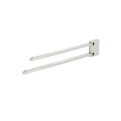 Crosswater Towel Rails and Rings Stainless Steel Effect Crosswater MPRO Double Swivel Towel Rail