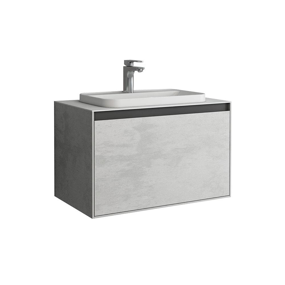 Aquarius Wall Mounted Vanity Unit Aquarius KF-Series One Drawer 800mm Vanity Unit with Countertop