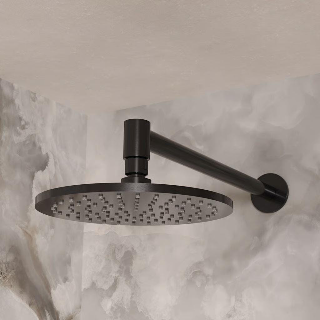 Crosswater Fixed Shower Arm Stainless Slate Crosswater 3ONE6 Wall Shower Arm