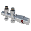 Eastbrook Radiator Valves Chrome Eastbrook Straight Twin Inlet Thermostatic Radiator Valve 15mm