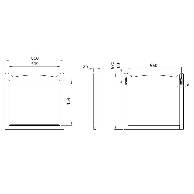 Burlington Standard Mirror Burlington Guild Mirror