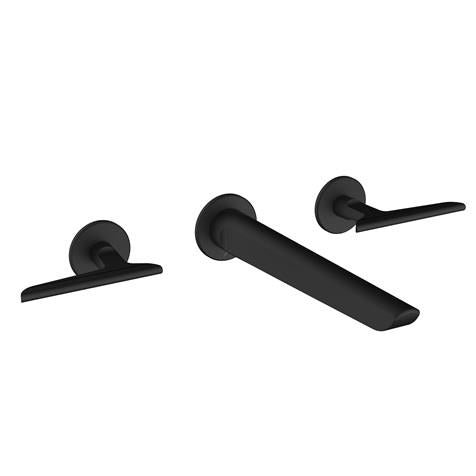Crosswater Foile 3 Hole Wall Mounted Basin Mixer Tap