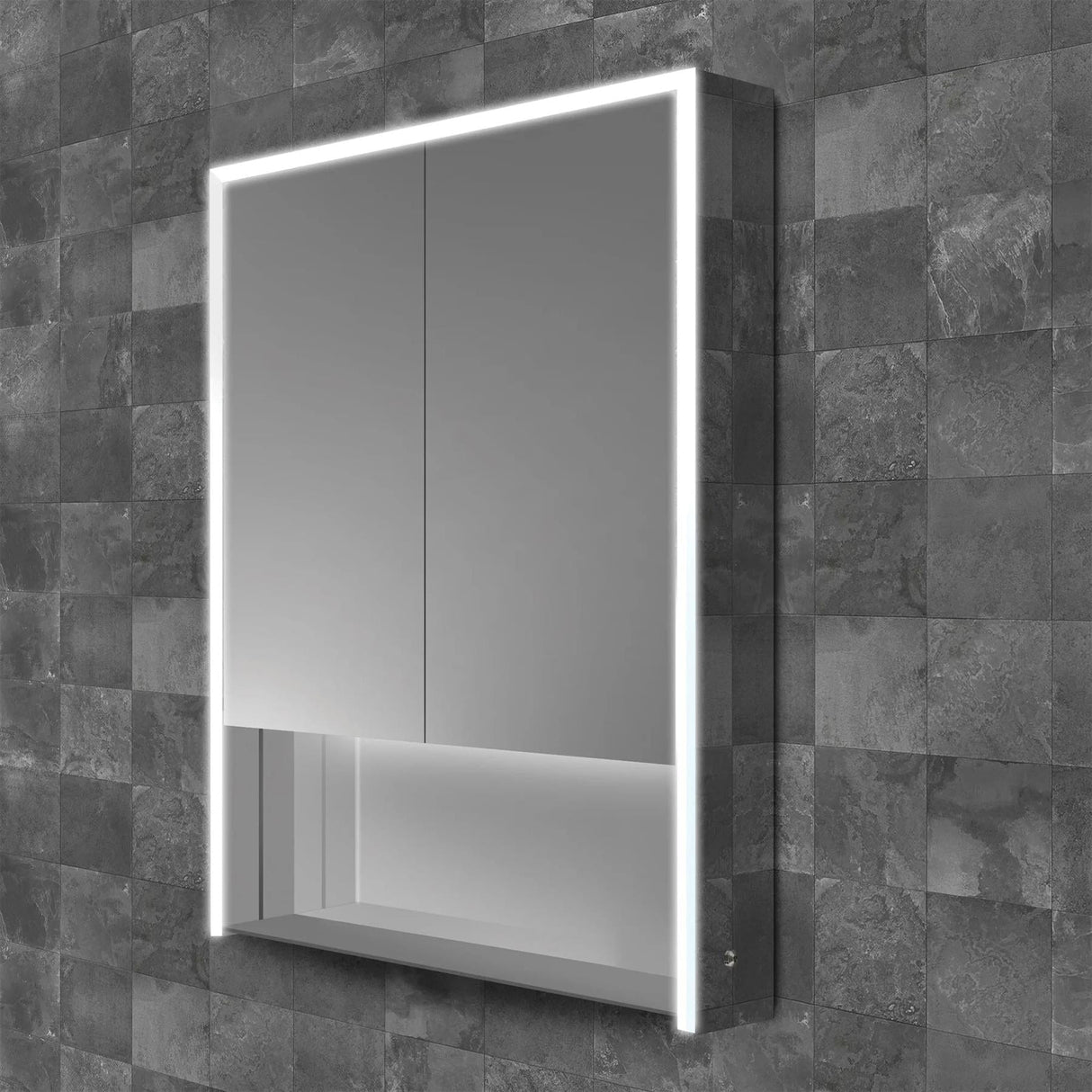 HiB Mirrored Cabinet 600 x 900mm HiB Verve LED Illuminated Mirror Cabinet