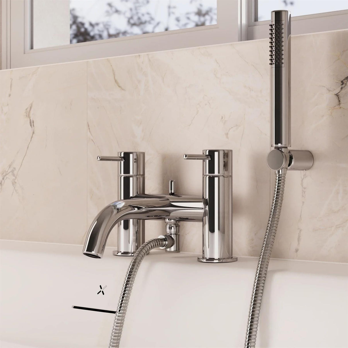Crosswater Bath Shower Mixer Crosswater MPRO Bath Shower Mixer with Kit in Chrome
