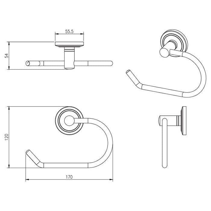 Miller Toilet Roll Holder Miller Oslo Toilet Roll Holder