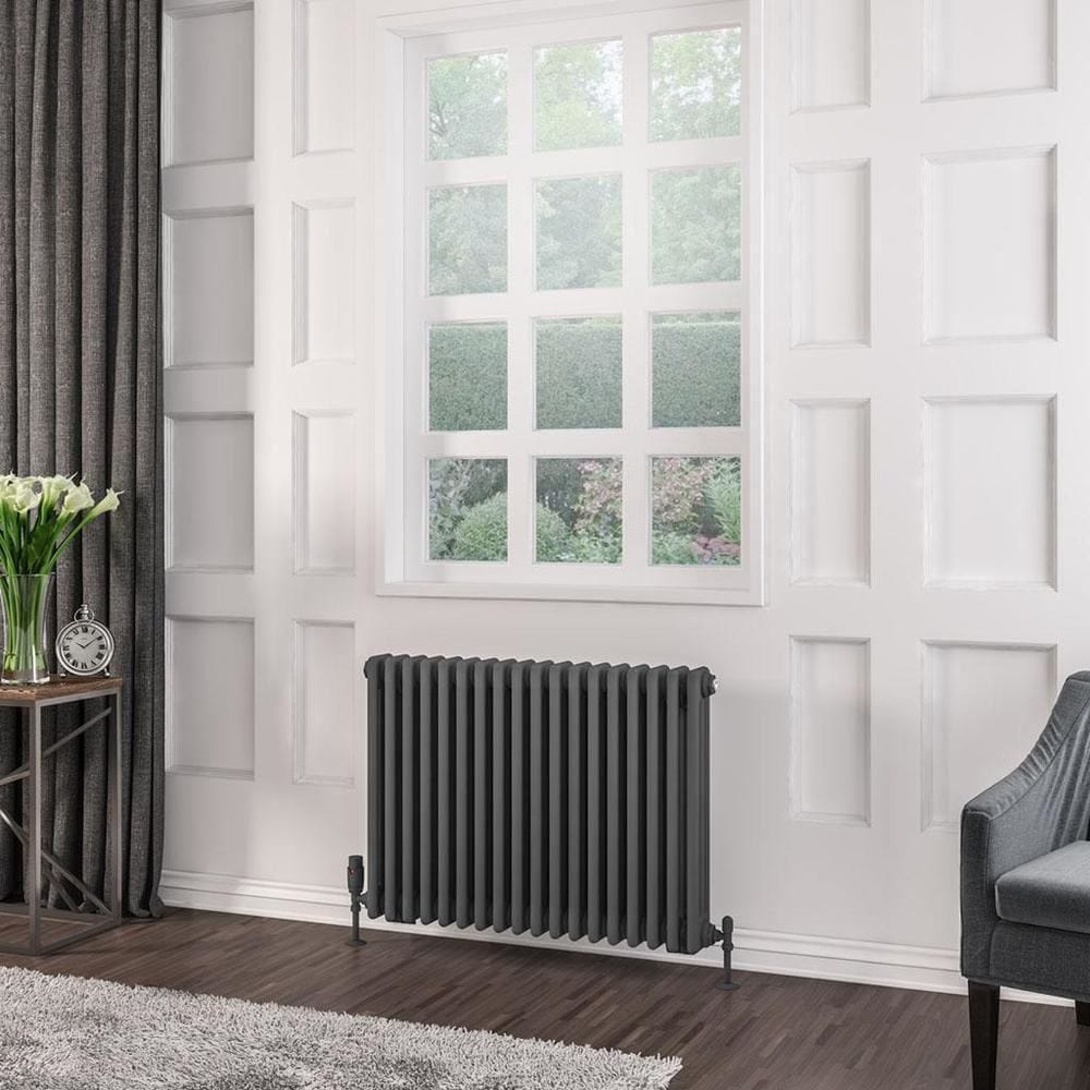 Eastbrook Rivassa Traditional 3 Column Radiator in Matt Anthracite