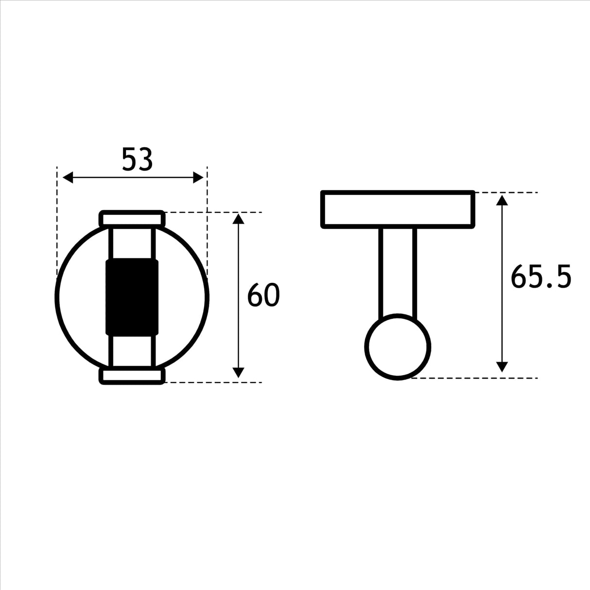 Eastbrook Robe Hook Eastbrook Catania Double Robe Hook in Matt Black with Brushed Brass