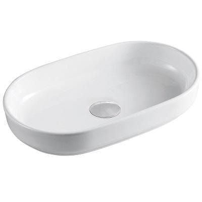Imex Countertop Basin Imex Alma 550mm Oval Countertop Basin in Gloss White