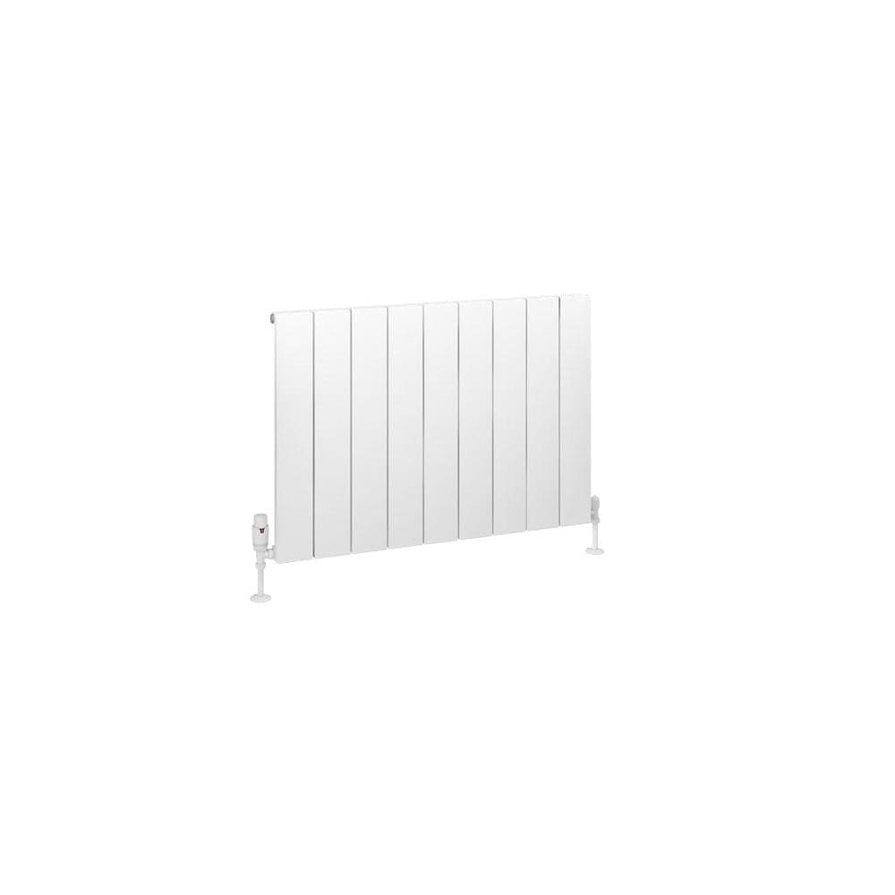 Eastbrook Panel Radiator Eastbrook Charlton Horizontal Aluminium Designer Radiator in Matt White