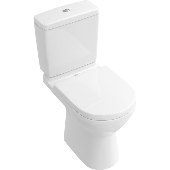 Villeroy & Boch Close Coupled Toilet Villeroy & Boch O.novo Rimless Open Back Close Coupled DirectFlush Toilet with Soft Close Seat