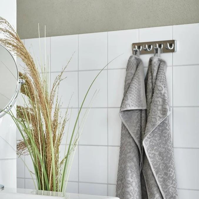 Smedbo Towel Rails and Rings Smedbo Ice Quadruple Towel Hook in Chrome