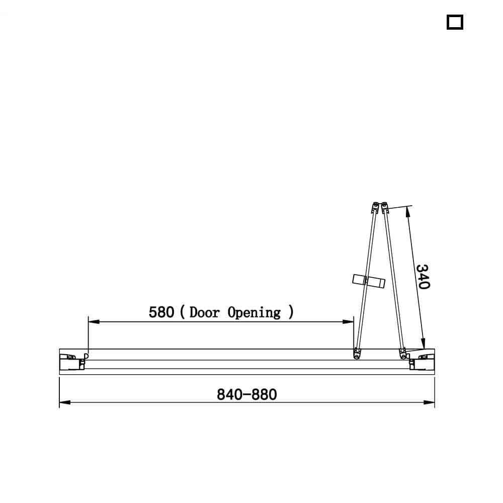 Eastbrook Bi-Fold Shower Door Eastbrook Vantage 2000 Bi-Fold Shower Door