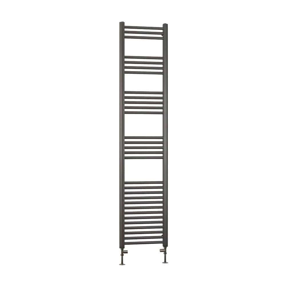Eastbrook Ladder Rail Eastbrook Wendover Straight Heated Towel Rail in Brushed Gunmetal