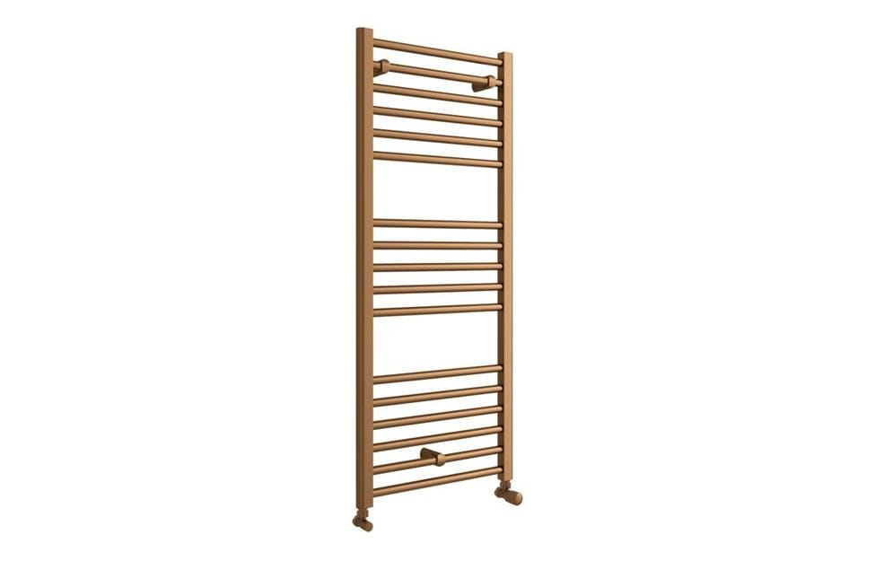 Aquarius Ladder Rail Aquarius Zanelli Towel Radiator in Brushed Bronze