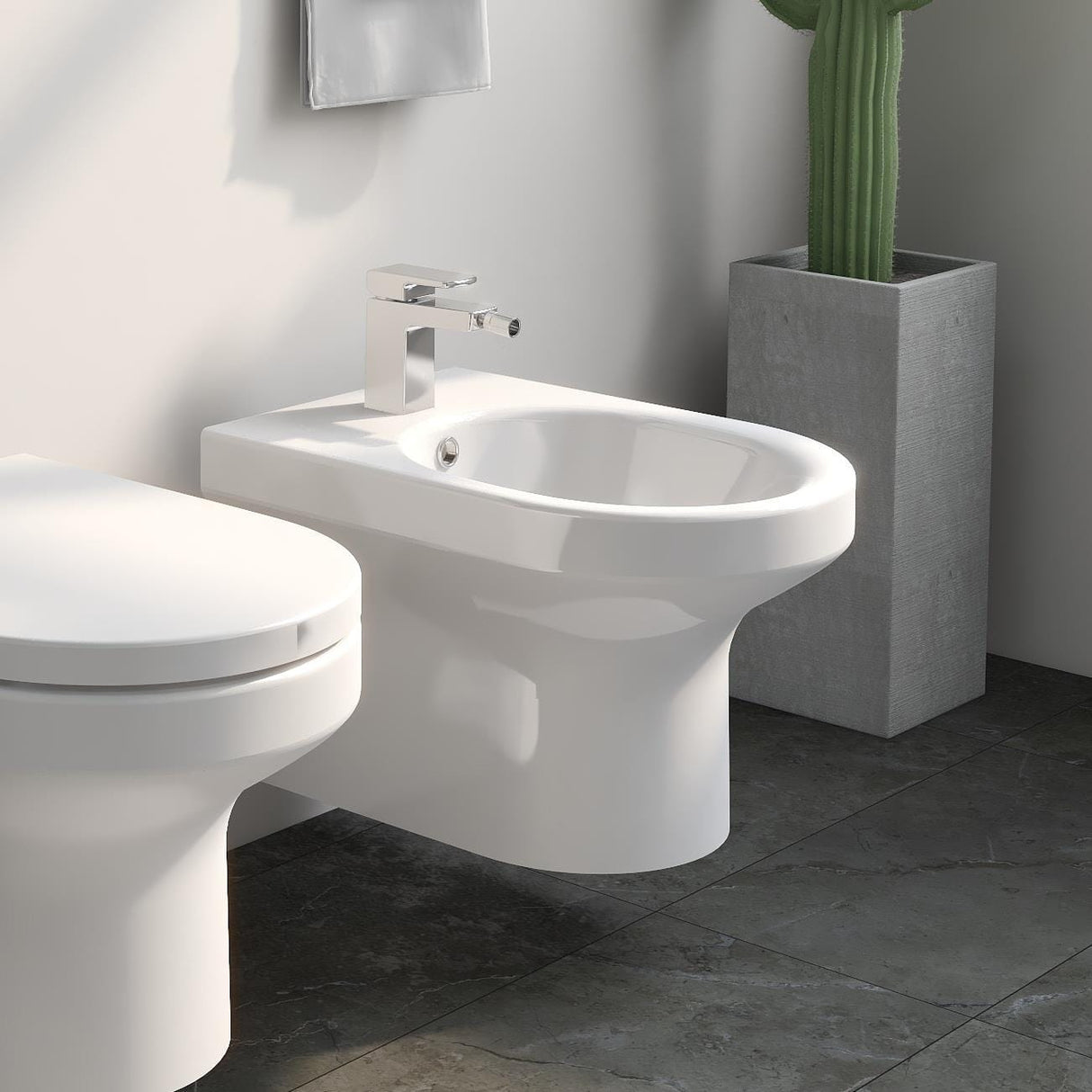 Imex Bidet Imex Alma Wall Mounted Bidet in White
