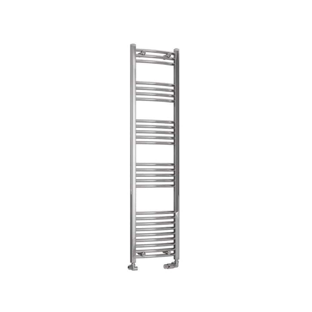 Eastbrook Wendover Curved Vertical Heated Towel Rail in Chrome