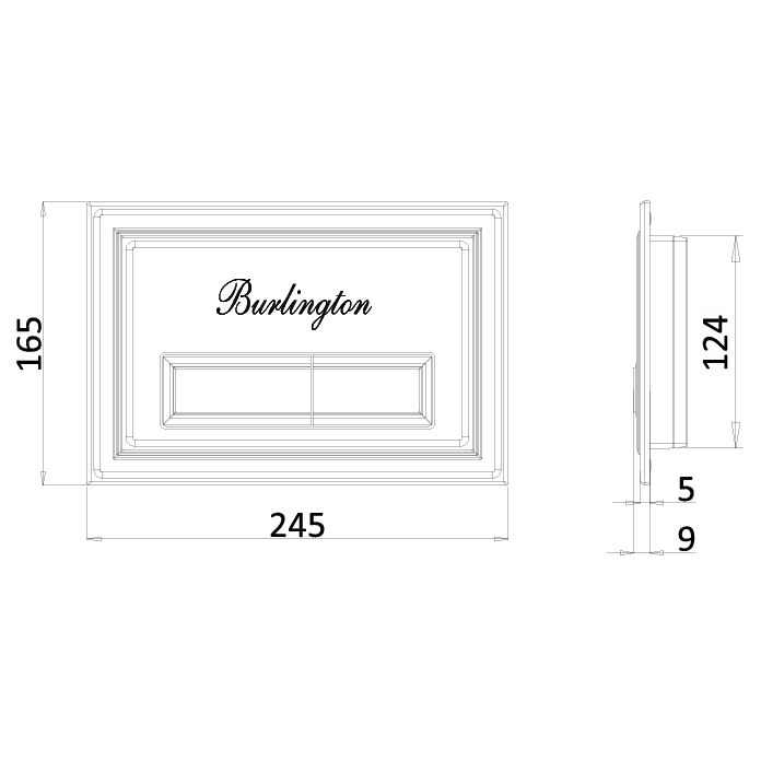 Burlington Traditional Flush Plate