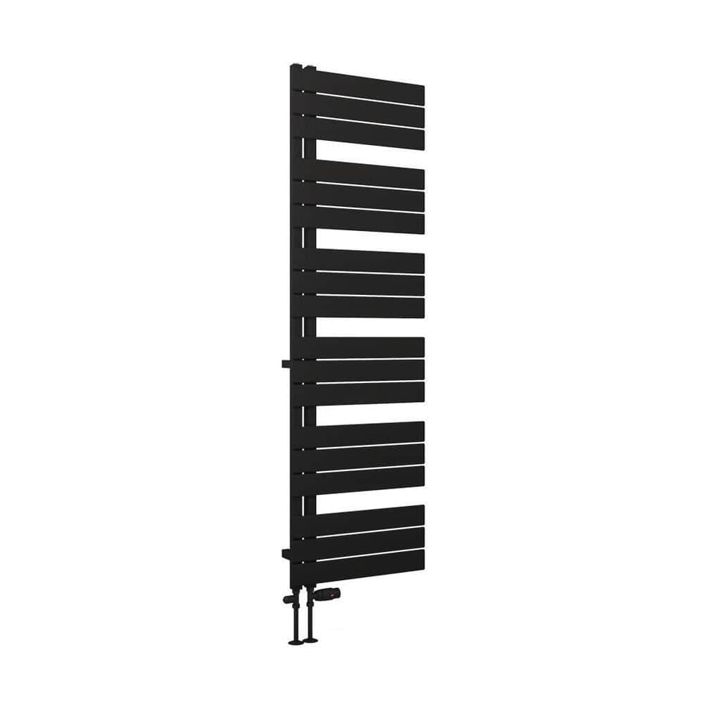 Eastbrook Helmsley Straight Vertical Designer Towel Rail in Matt Black