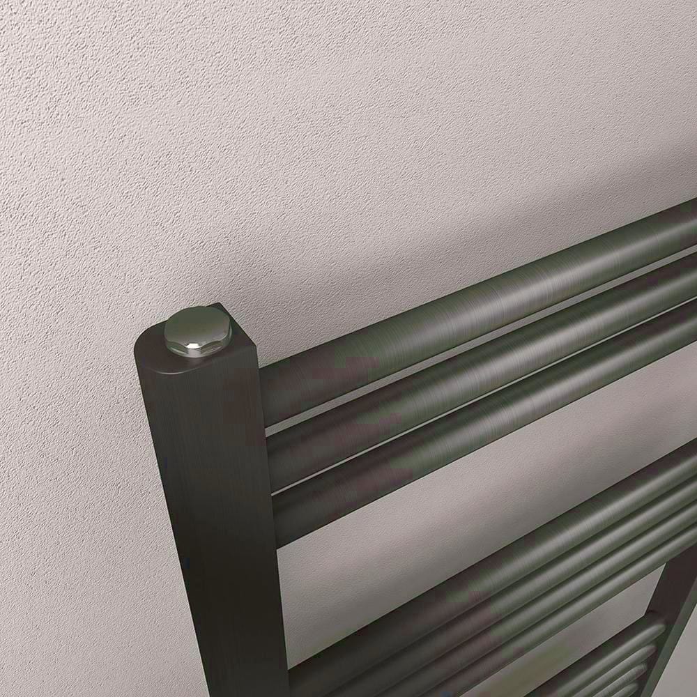 Eastbrook Wendover Straight Heated Towel Rail in Brushed Gunmetal