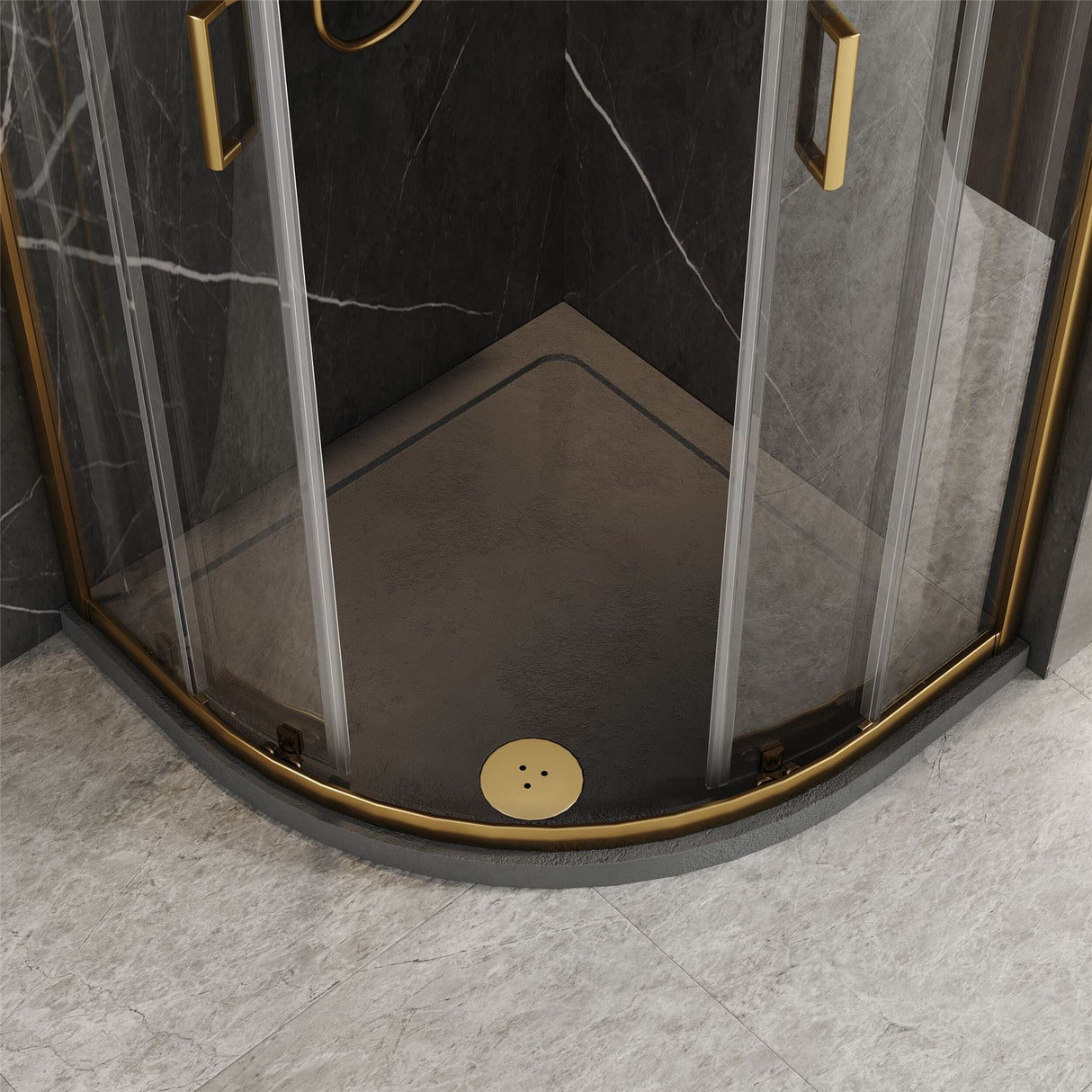 Aquarius Bathrooms Quadrant Shower Enclosure Aquarius Urbano 6mm Quadrant Shower Enclosure 1850mm