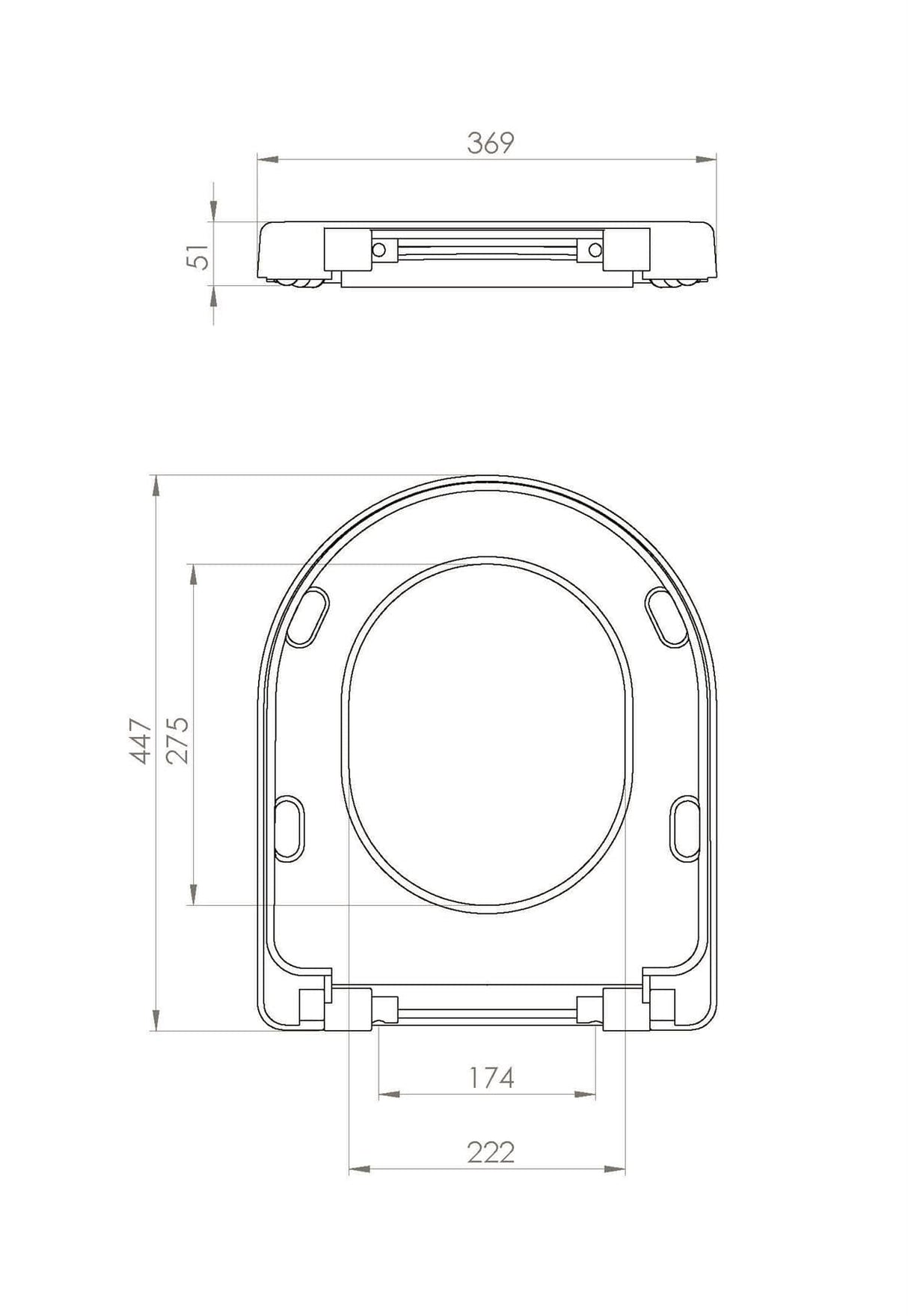 Saneux Toilet Seat Saneux Uni Soft Close Toilet Seat in White