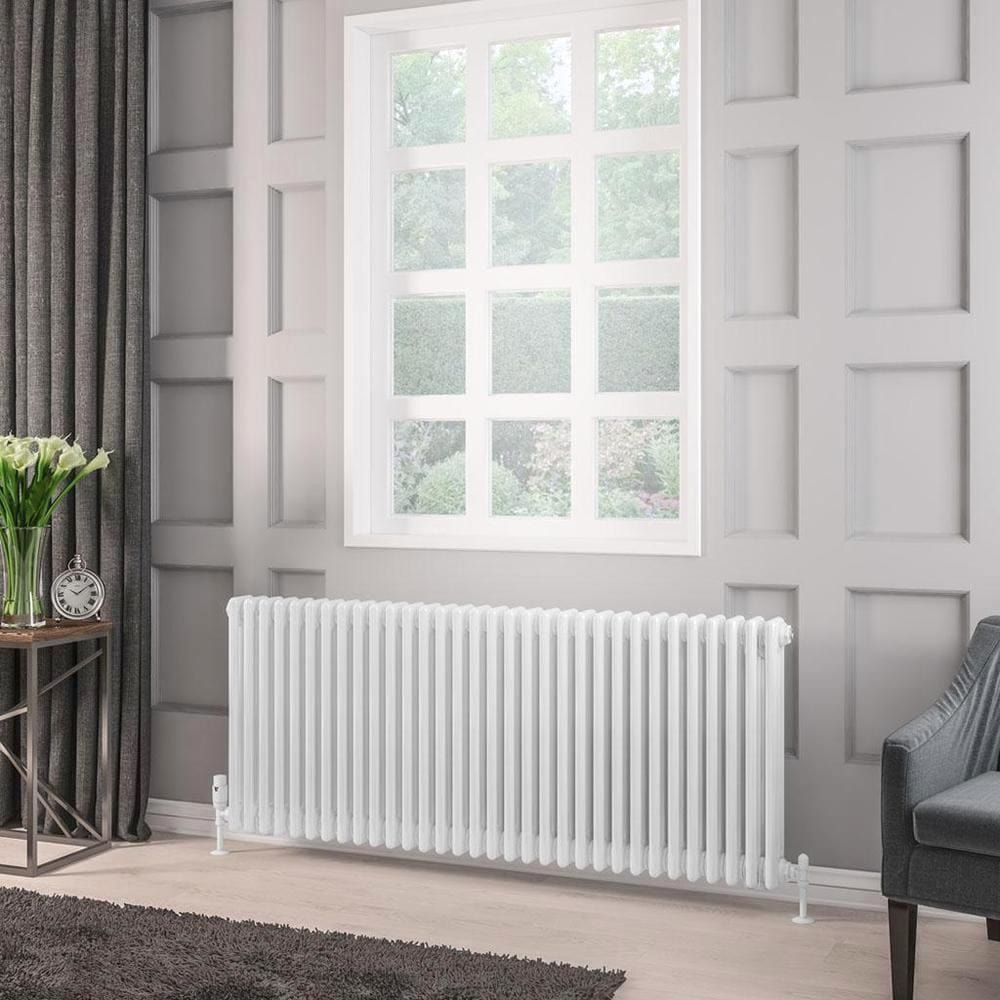 Eastbrook Rivassa Traditional 3 Column Radiator in White