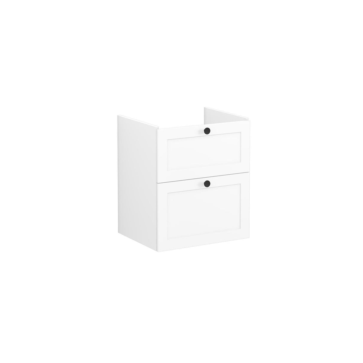 VitrA Root Classic Wall Mounted 2 Drawer 600mm Vanity Unit with One Tap Hole Basin