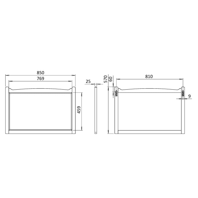Burlington Standard Mirror Burlington Guild Mirror
