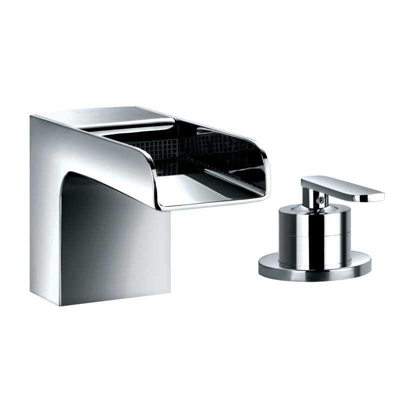 Flova Bath Mixer Flova Cascade 2 Hole Bath Filler Tap in Diamond Chrome