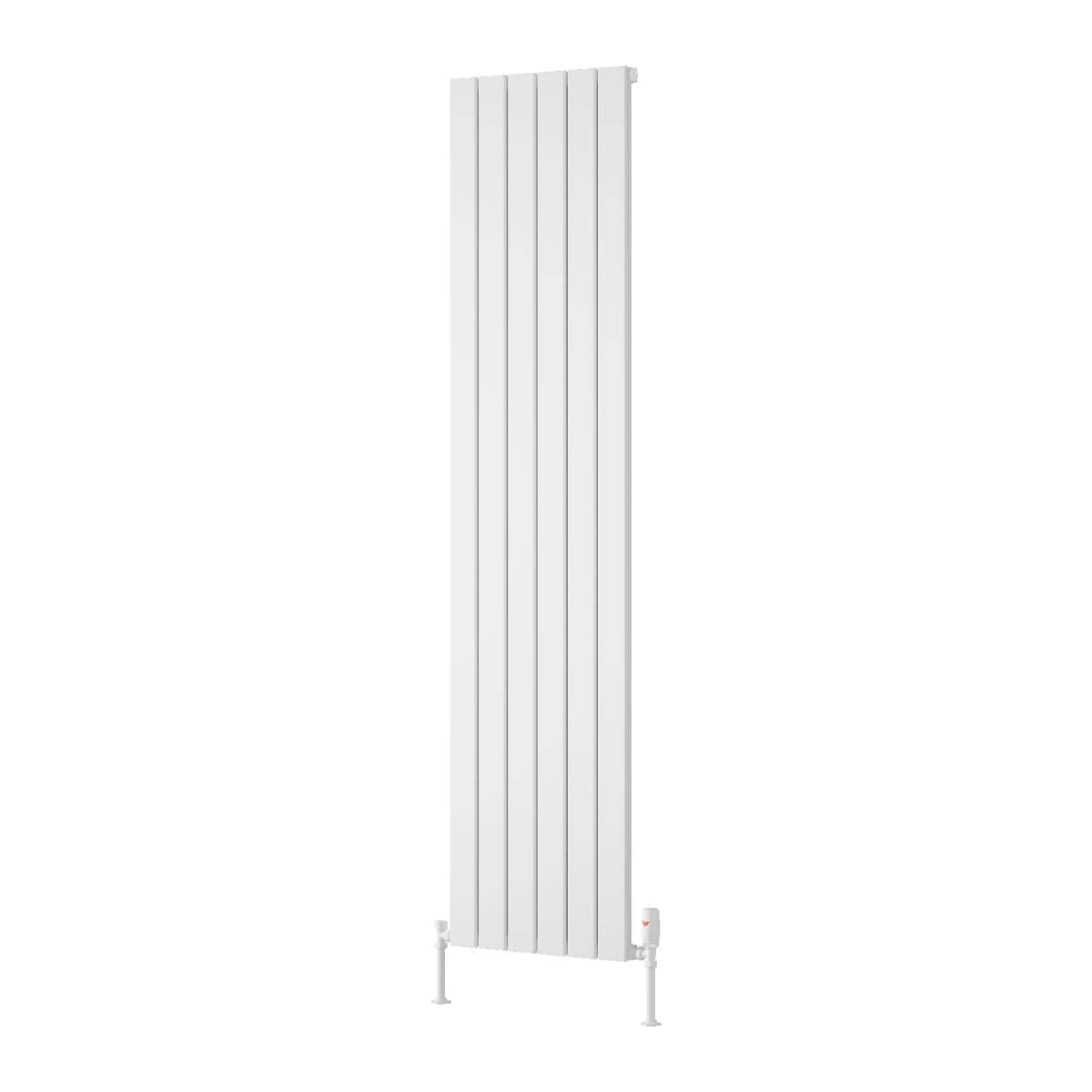 Reina Panel Radiator 1800 x 445mm / White Reina Piatto Single Vertical Panel Central Heating Radiator