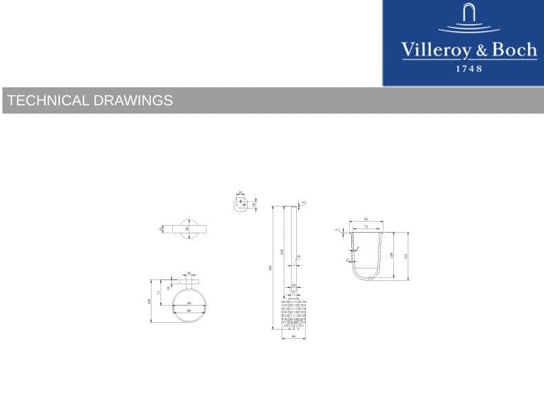 Villeroy & Boch Toilet Roll Holder Villeroy & Boch Elements - Tender Toilet Brush Set