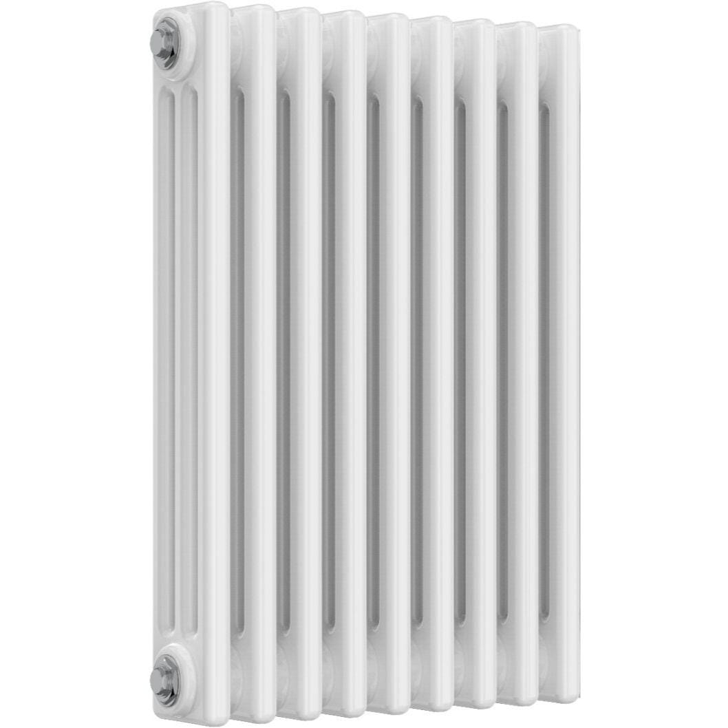 Aquarius Bathrooms Column Radiator 600mm x 425mm Aquarius Foundry Horizontal 3 Column Radiator in White