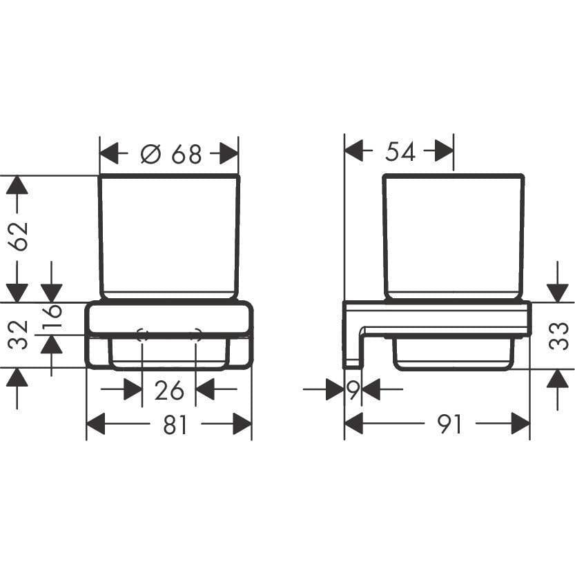 Hansgrohe Toothbrush Holder Hansgrohe Addstoris Wall Mounted Toothbrush Tumbler