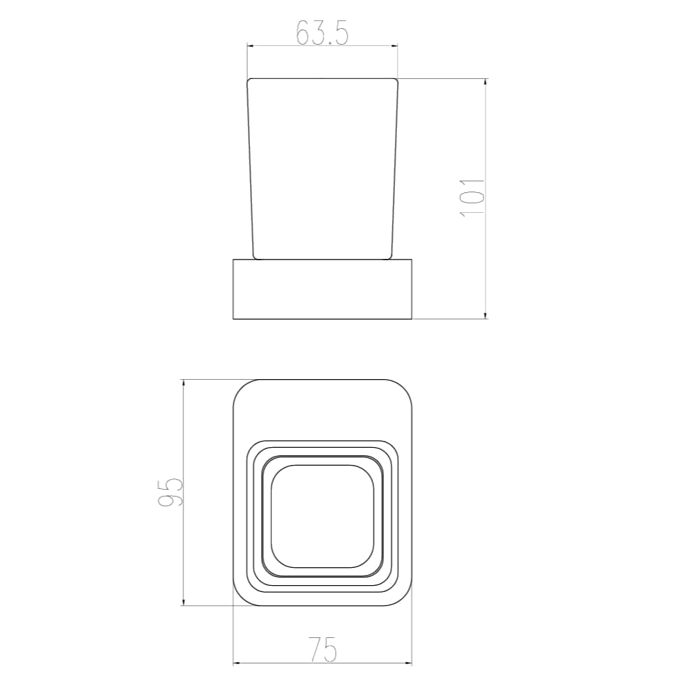 Eastbrook Toothbrush Holder Eastbrook Vercelli Tumbler and Holder in Chrome