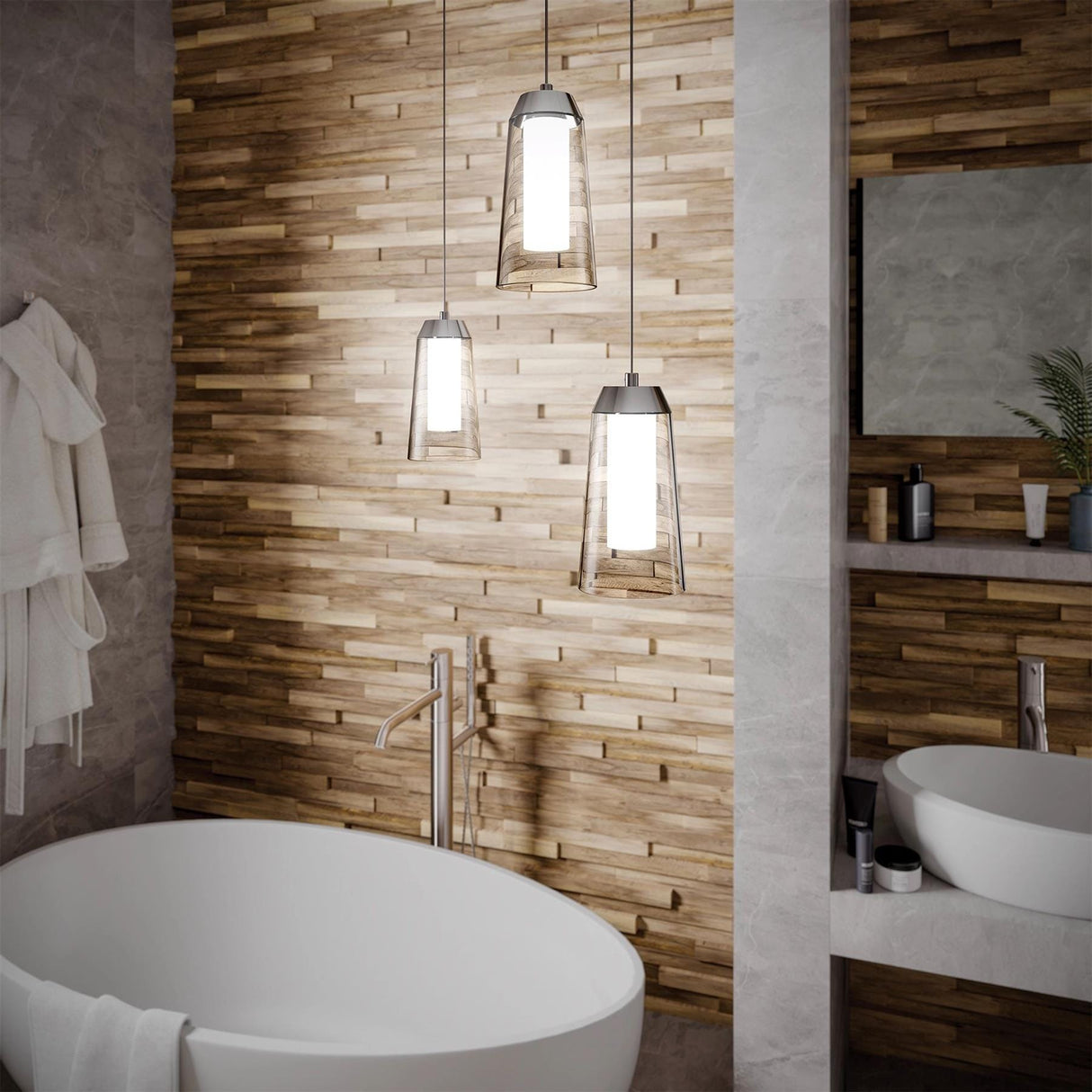 UK Bathroom Store Bathroom Lighting HiB Rise Pendant Light