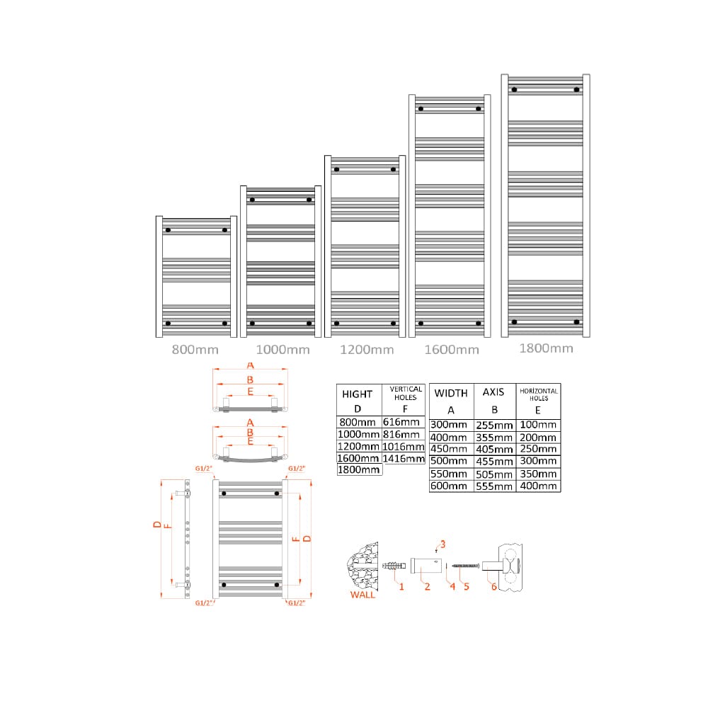 Reina Ladder Rail Reina Capo Flat Heated Designer Ladder Towel Rail - 1200 x 600 mm - in Chrome